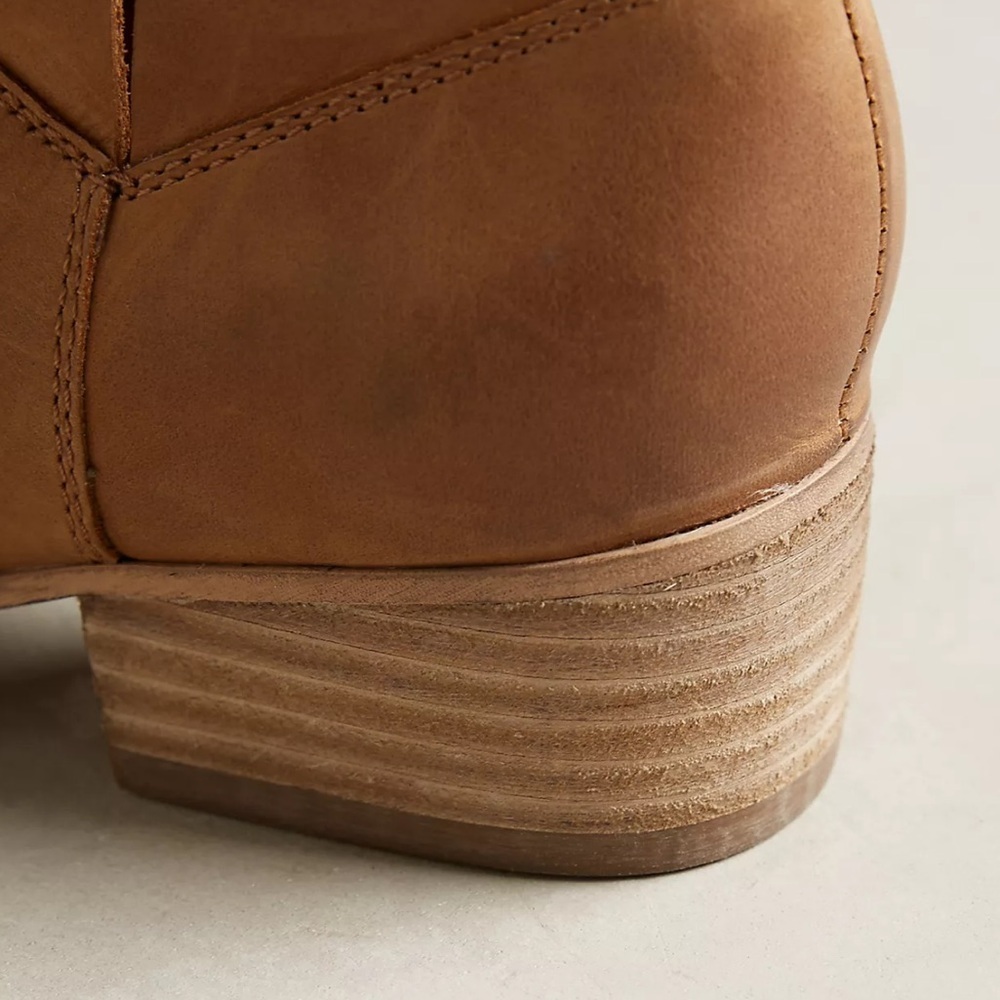 Anthropologie Seychelles Women's Tan SNARE Leather Ankle Booties size 8 - Picture 13 of 15
